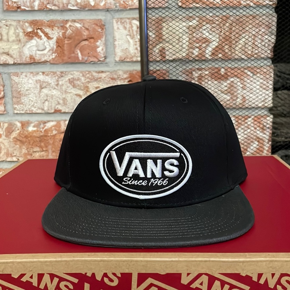 Vans snap back baseball Cap black and gray - Picture 1 of 7